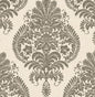 LN10400 Lillian August Luxe Retreat Wallpaper Antigua Damask Charcoal and Ivory