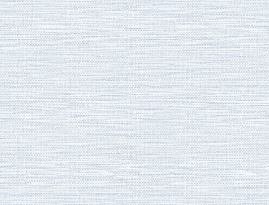 LN10912 Lillian August Luxe Retreat Wallpaper Faux Linen Weave Blue Frost