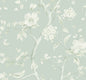 LN11104 Lillian August Luxe Retreat Wallpaper Southport Floral Trail Sea Glass and Ivory