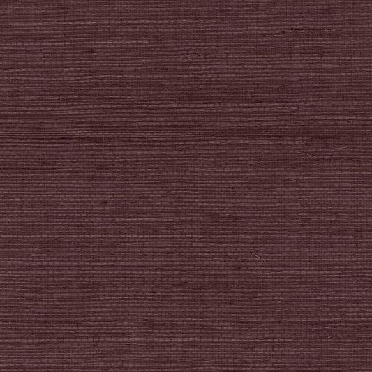 LN11811 Lillian August Luxe Retreat Wallpaper Sisal Grasscloth Deep Plum