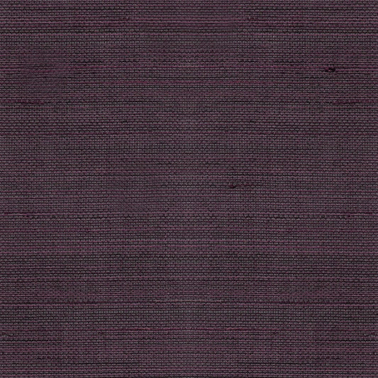 LN11851 Lillian August Luxe Retreat Wallpaper Abaca Grasscloth Deep Plum