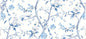 LN11902F Lillian August Luxe Retreat Fabric  Southport Floral Trail Fabric Eggshell and Blue Shale