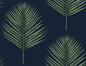 LN20022 Lillian August Lillian August Peel and Stick Wallpaper Maui Palm Midnight Blue & Paradise Green