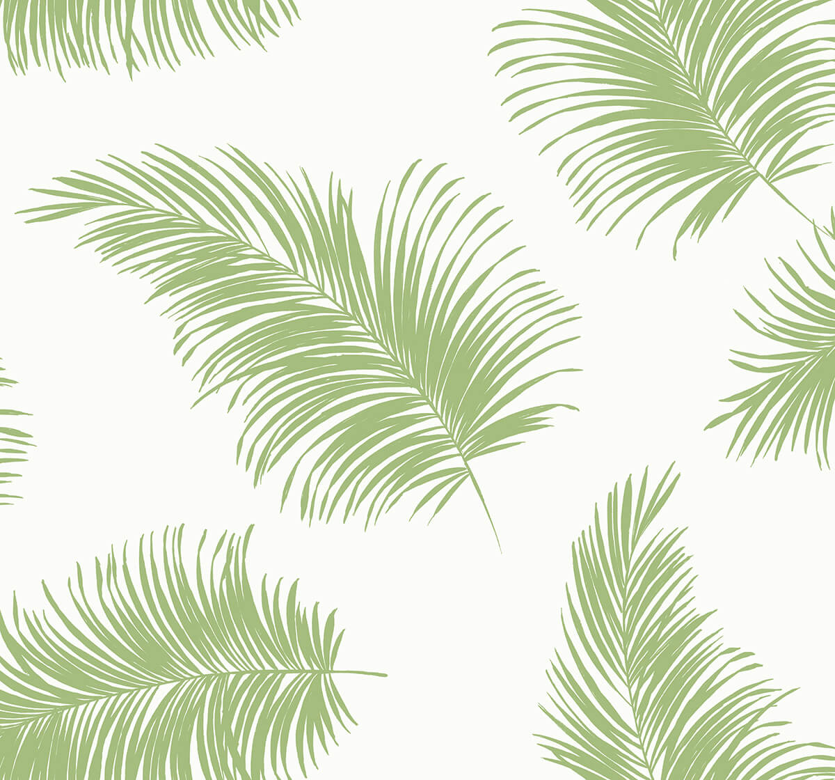 LN20304 Lillian August Lillian August Peel and Stick Wallpaper Tossed Palm Summer Fern