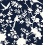 LN20522 Lillian August Lillian August Peel and Stick Wallpaper Mono Toile Midnight Blue
