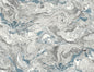 LN21002 Lillian August Lillian August Peel and Stick Wallpaper Faux Marble Lunar Rock & Cerulean