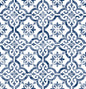 LN21212 Lillian August Lillian August Peel and Stick Wallpaper Porto Tile Riviera Blue