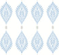 LN21402 Lillian August Lillian August Peel and Stick Wallpaper Palm Frond Blue Skies & Daydream Grey