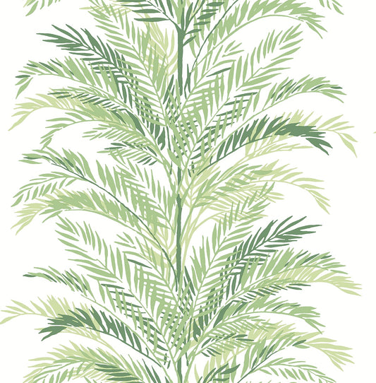 LN30104 Lillian August Lillian August Peel and Stick Wallpaper Keana Palm Paradise Green