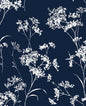LN30502 Lillian August Lillian August Peel and Stick Wallpaper Floral Mist Hampton Blue