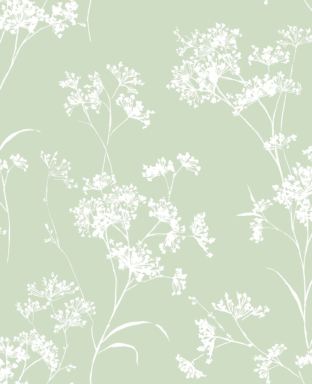 LN30504 Lillian August Lillian August Peel and Stick Wallpaper Floral Mist Seacrest Green