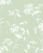 LN30504 Lillian August Lillian August Peel and Stick Wallpaper Floral Mist Seacrest Green