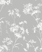 LN30508 Lillian August Lillian August Peel and Stick Wallpaper Floral Mist Alloy