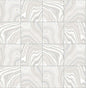 LN30608 Lillian August Lillian August Peel and Stick Wallpaper Marbled Tile Quartz