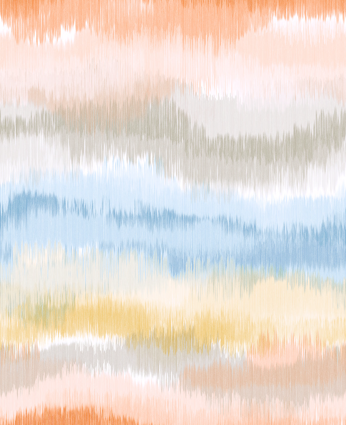 LN31203 Lillian August Lillian August Peel and Stick Wallpaper Ikat Waves Sunset