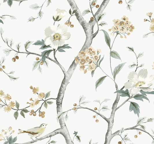 LN40008 Lillian August Coastal Haven Wallpaper Sparrow Haven  Agave & Cider