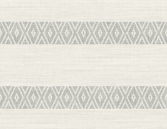 LN40108 Lillian August Coastal Haven Wallpaper Alani Geo Stripe Fog