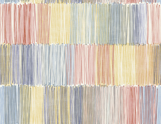 LN40301 Lillian August Coastal Haven Wallpaper Arielle Abstract Stripe Summer Sky