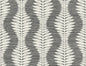 LN40500 Lillian August Coastal Haven Wallpaper Carina Leaf Ogee Charcoal