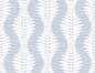 LN40512 Lillian August Coastal Haven Wallpaper Carina Leaf Ogee Charlotte Blue