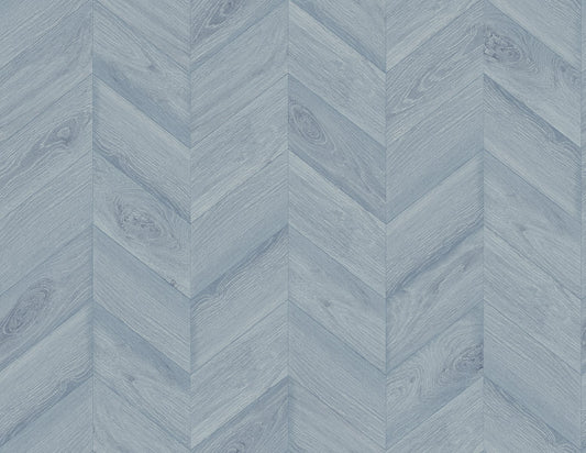 LN40812 Lillian August Coastal Haven Wallpaper Keone Bay Chevron Bay Blue