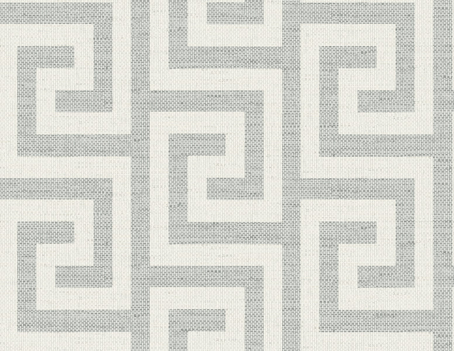 LN41208 Lillian August Coastal Haven Wallpaper Luna Retreat Greek Key Pewter