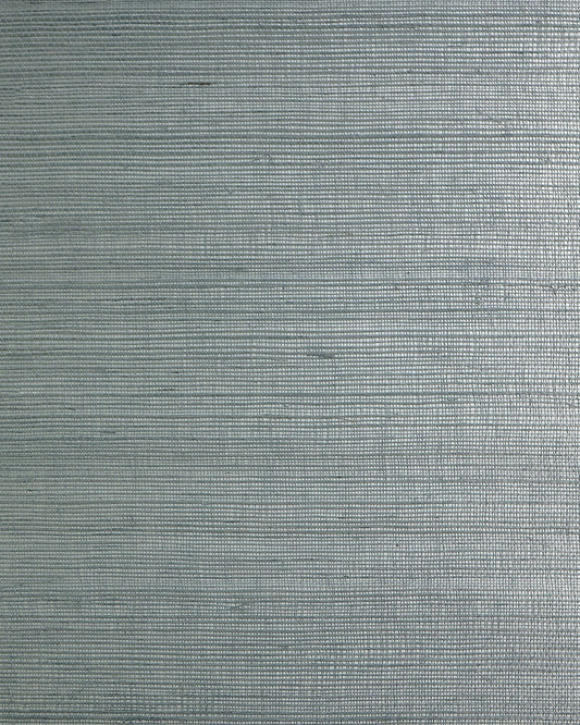 LN50020 Lillian August Lillian August Natural Textured Wallcoverings 2 Wallpaper Sisal on Metallic Aquamarine