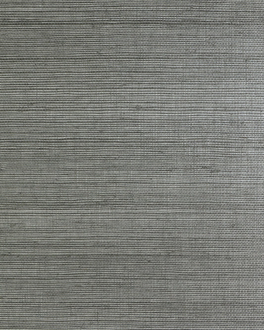 LN50090 Lillian August Lillian August Natural Textured Wallcoverings 2 Wallpaper Sisal on Metallic Slate Silver