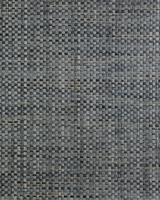 LN50093 Lillian August Lillian August Natural Textured Wallcoverings 2 Wallpaper Japanese Paperweave Blue Charcoal