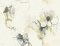 LW50007 Seabrook Designs Living with Art Wallpaper Anemone Watercolor Floral Dark Ash and Canary