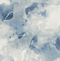 LW50202 Seabrook Designs Living with Art Wallpaper Notch Trowel Abstract Blue Lake and Frost