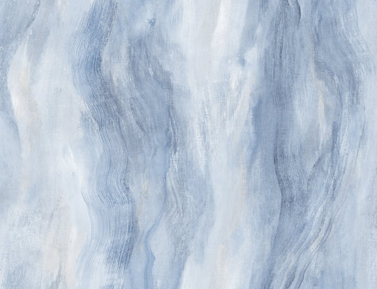 LW50902 Seabrook Designs Living with Art Wallpaper Smoke Texture Embossed Vinyl Blue Lake