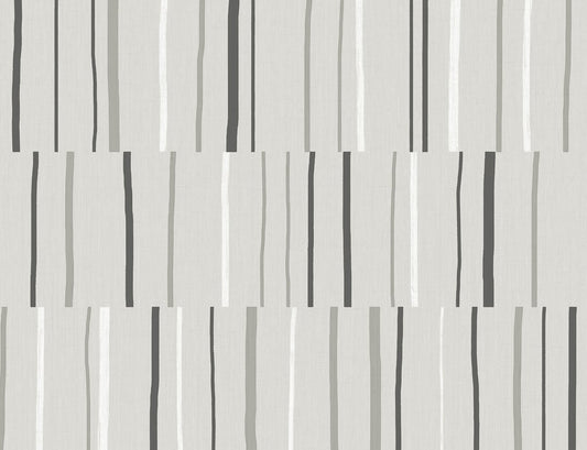 LW51200 Seabrook Designs Living with Art Wallpaper Block Lines Warm Stone