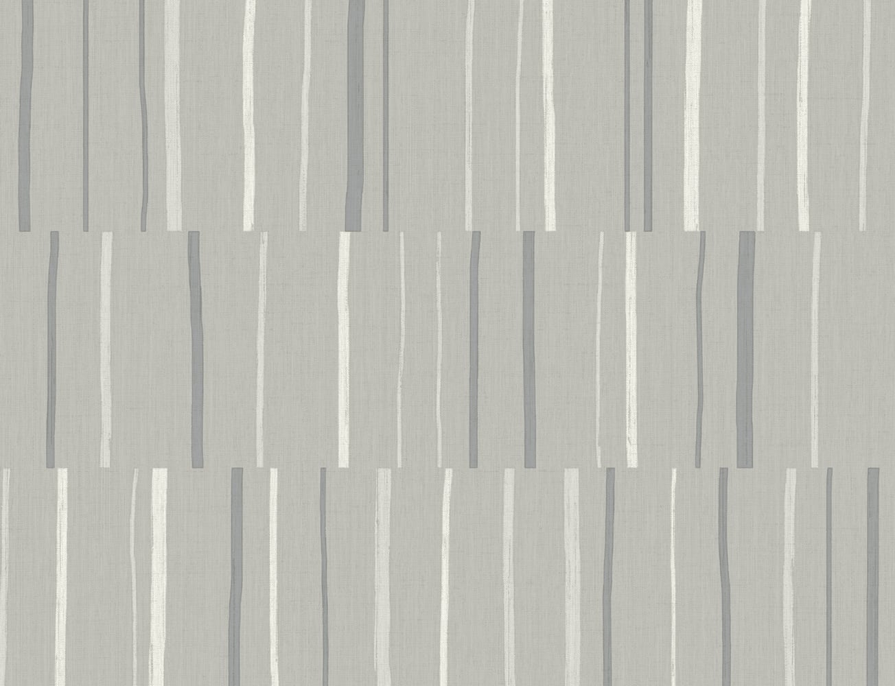 LW51208 Seabrook Designs Living with Art Wallpaper Block Lines Metallic Silver and Cove Gray