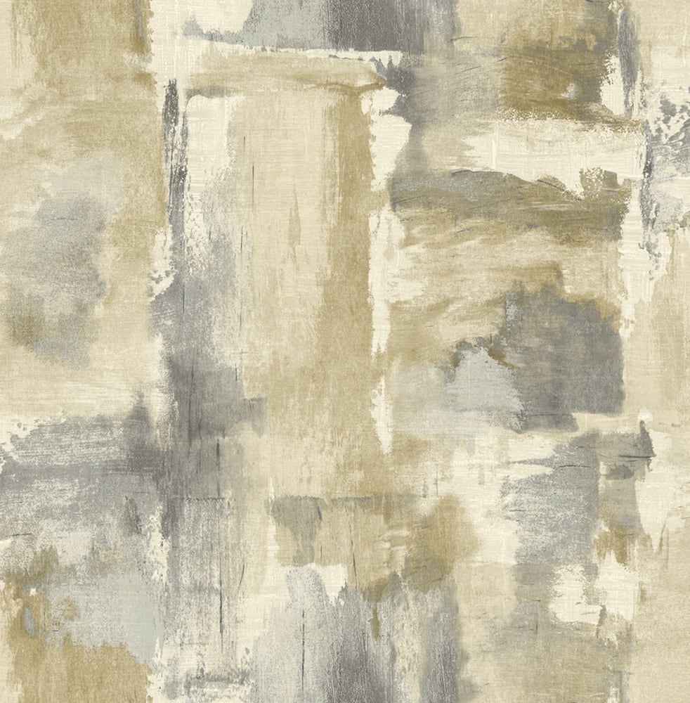 LW51307 Seabrook Designs Living with Art Wallpaper Dry Brush Faux Golden Dusk