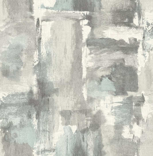 LW51308 Seabrook Designs Living with Art Wallpaper Dry Brush Faux Snowy Mountain