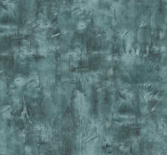 LW51704 Seabrook Designs Living with Art Wallpaper Rustic Stucco Faux Emerald
