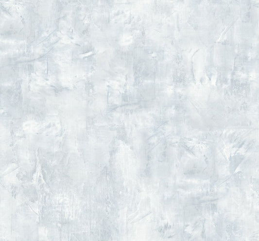 LW51712 Seabrook Designs Living with Art Wallpaper Rustic Stucco Faux Powder Blue