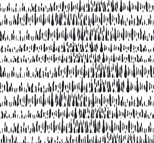LW51800 Seabrook Designs Living with Art Wallpaper Brush Marks Black and White