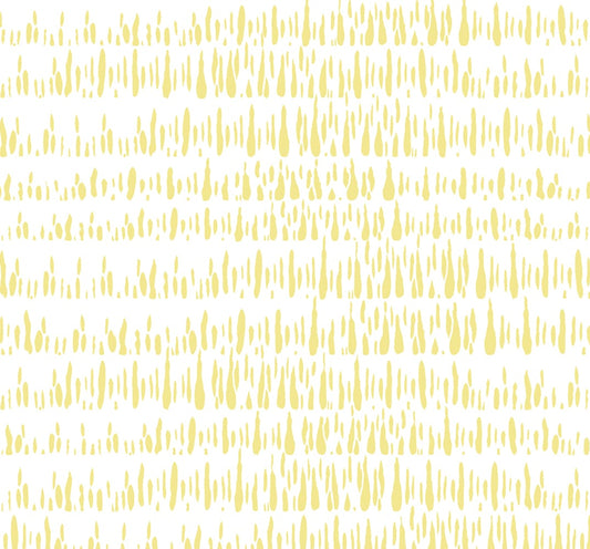 LW51803 Seabrook Designs Living with Art Wallpaper Brush Marks Buttercup and White