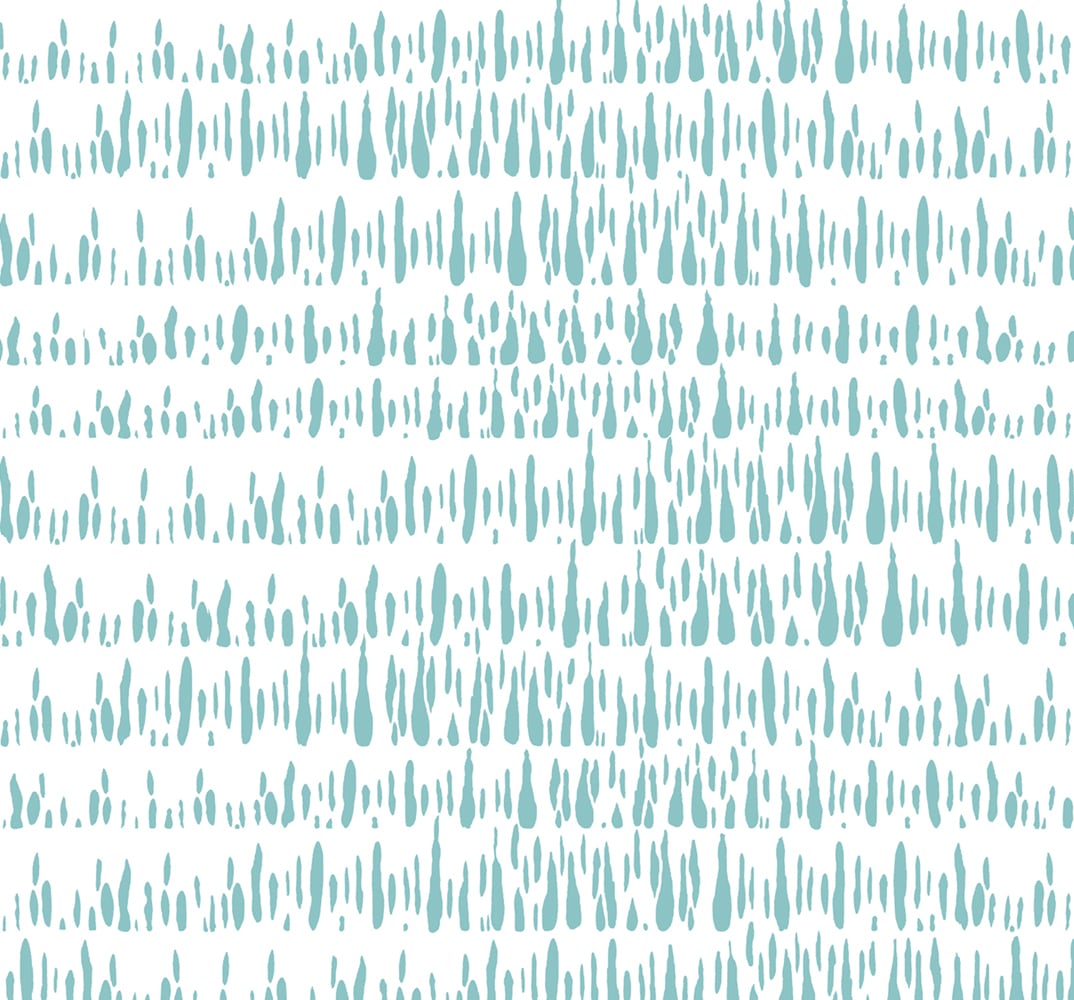 LW51804 Seabrook Designs Living with Art Wallpaper Brush Marks Teal and White