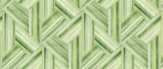 LW51904F Seabrook Designs Living with Art Fabric  Geo Inlay Fabric Chartreuse and Basil