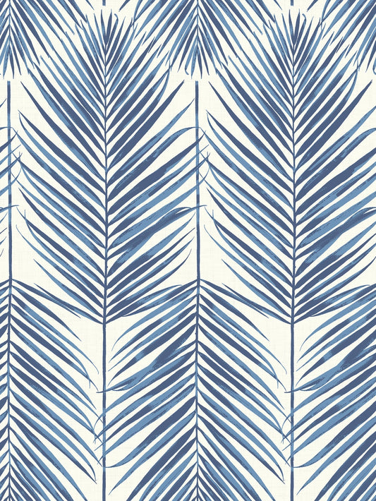 MB30002 Seabrook Designs Beach House Wallpaper Paradise Palm Coastal Blue