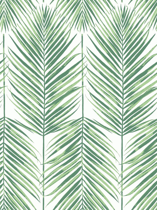 MB30034 Seabrook Designs Beach House Wallpaper Paradise Palm Greenery