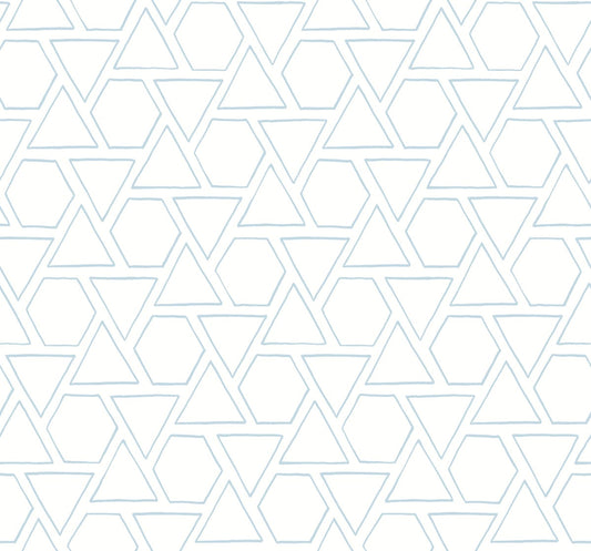 MB30102 Seabrook Designs Beach House Wallpaper Sun Shapes Blue Oasis