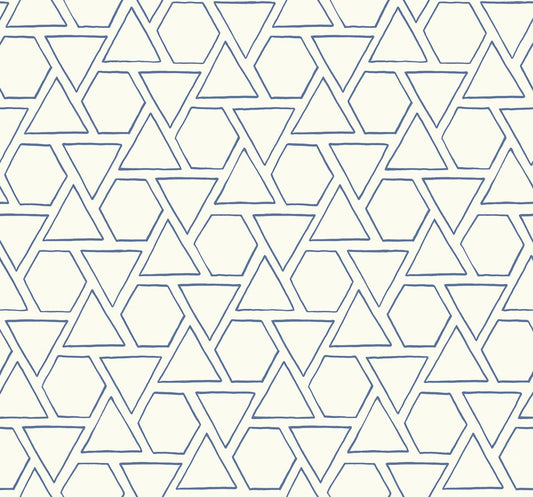 MB30112 Seabrook Designs Beach House Wallpaper Sun Shapes Coastal Blue
