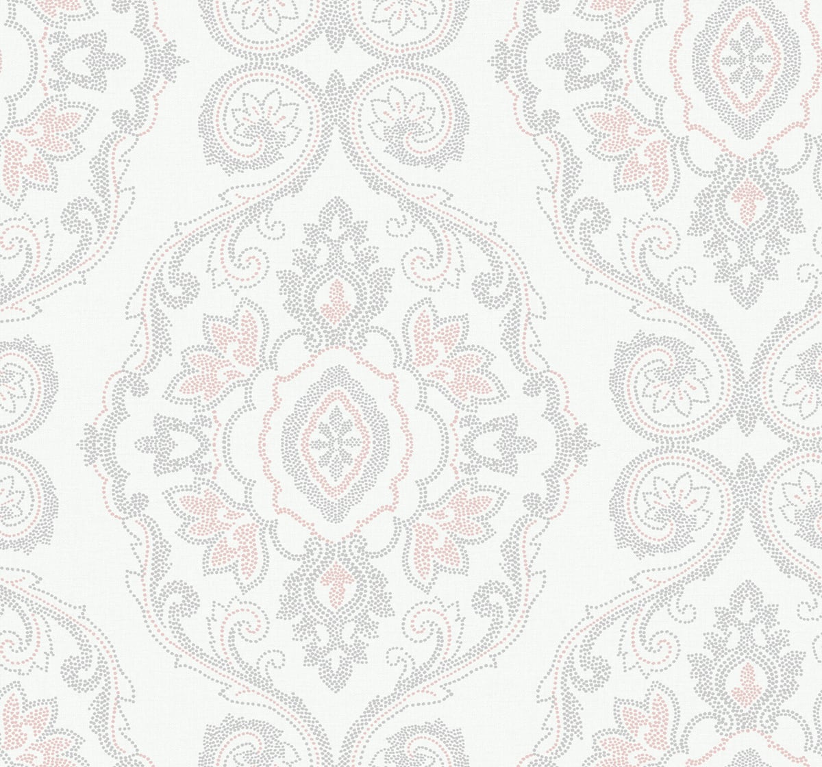 MB30301 Seabrook Designs Beach House Wallpaper Nautical Damask Pink Sunset