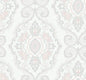 MB30301 Seabrook Designs Beach House Wallpaper Nautical Damask Pink Sunset