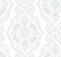 MB30302 Seabrook Designs Beach House Wallpaper Nautical Damask Blue Oasis