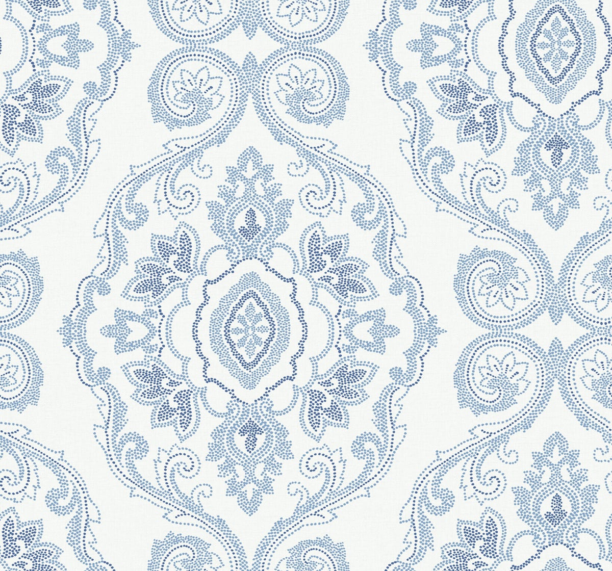 MB30312 Seabrook Designs Beach House Wallpaper Nautical Damask Coastal Blue